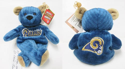 Salvinos St. Louis Rams NFL Team 2000 Bear<br>Commemorative Plush Bear<br>(Click Picture-FULL DETAILS)